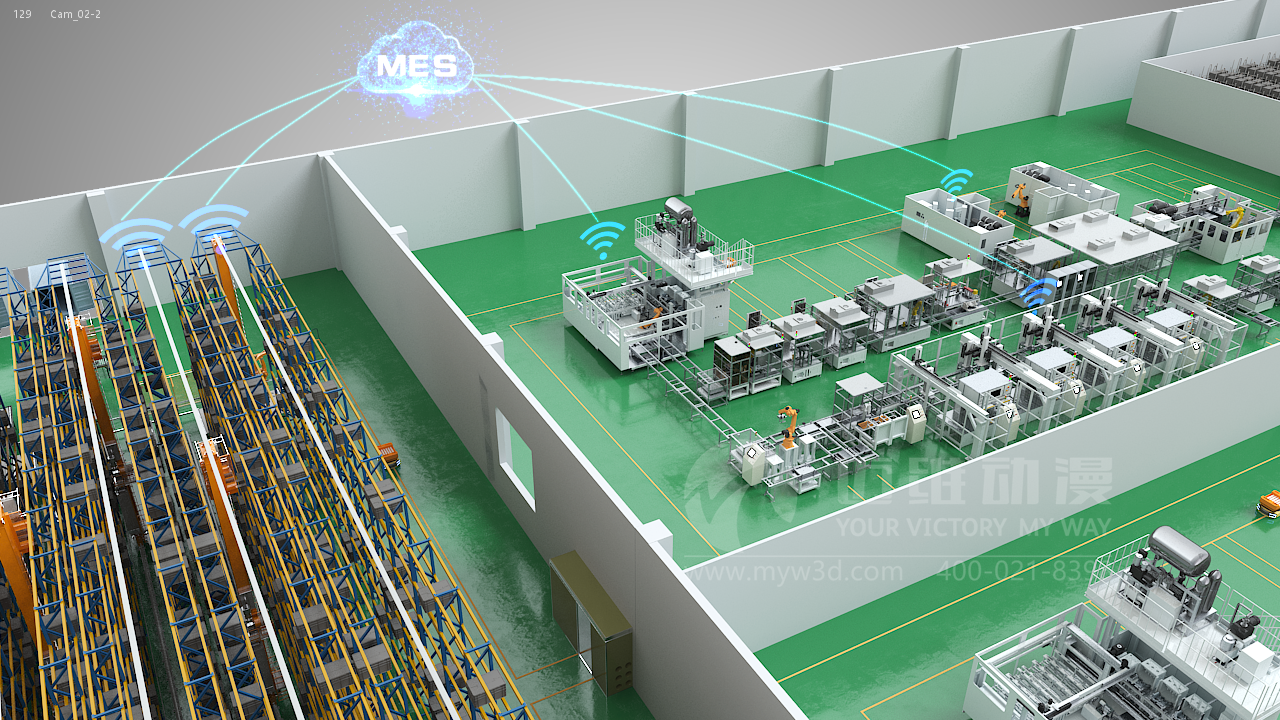 特斯拉汽車生產線三維動畫展示(圖2) 特斯拉汽車生產線三維動畫展示(圖2)