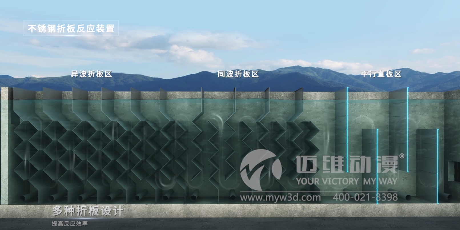 絮凝反應裝置產品演示三維動畫(圖1) 絮凝反應裝置產品演示三維動畫(圖1)