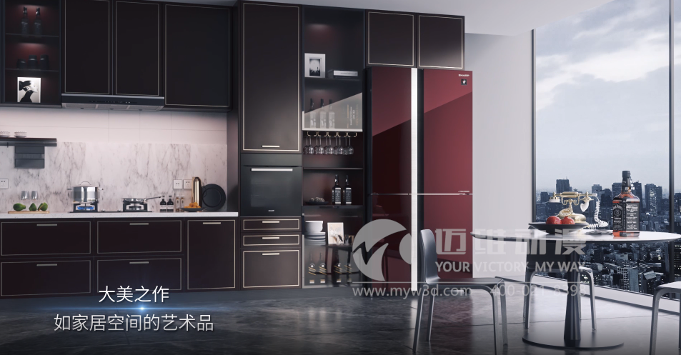 夏普冰箱產品動畫(圖1) 夏普冰箱產品動畫(圖1)