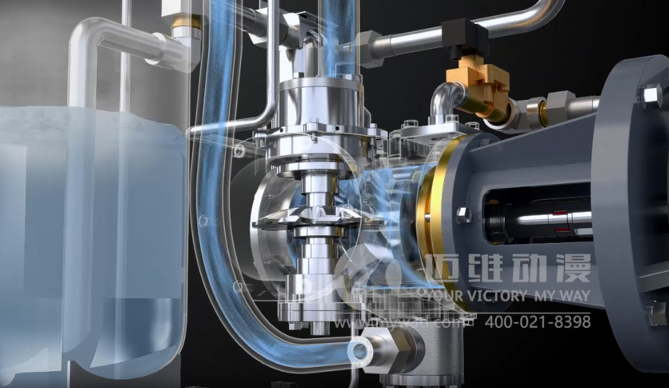 水潤滑空壓機三維動畫展示(圖1) 水潤滑空壓機三維動畫展示(圖1)