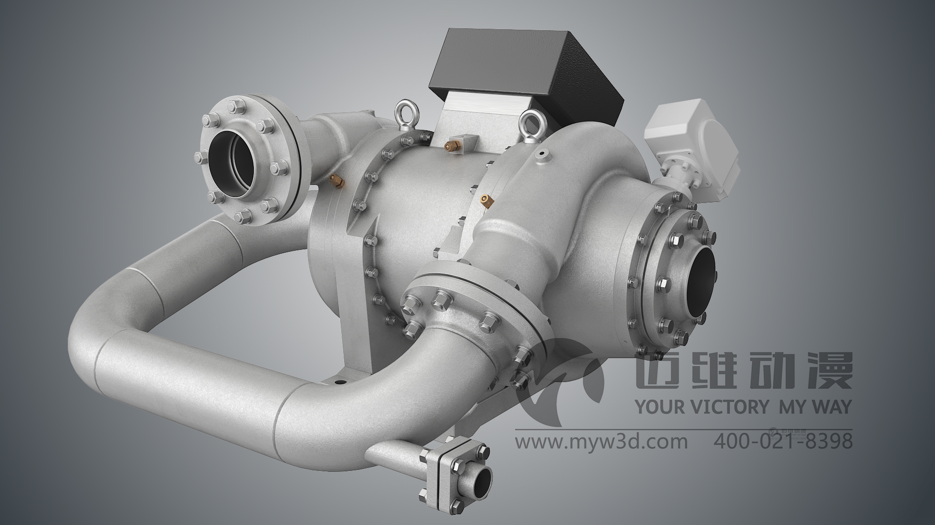 氣浮壓縮機三維動畫展示(圖1) 氣浮壓縮機三維動畫展示(圖1)
