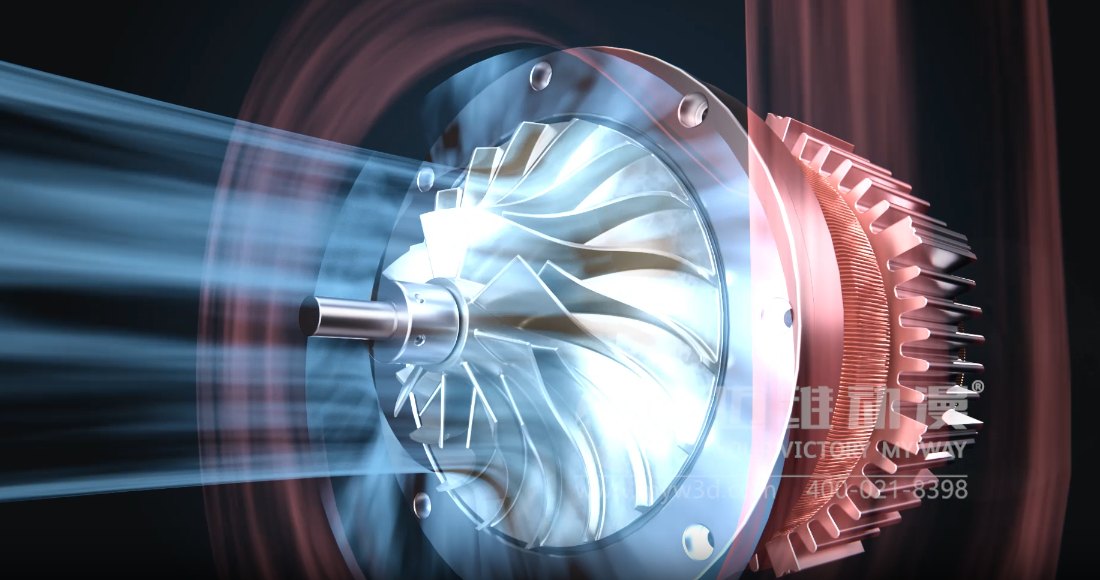 空氣懸浮高速離心鼓風(fēng)機(jī)三維動(dòng)畫(huà)展示(圖5) 空氣懸浮高速離心鼓風(fēng)機(jī)三維動(dòng)畫(huà)展示(圖5)