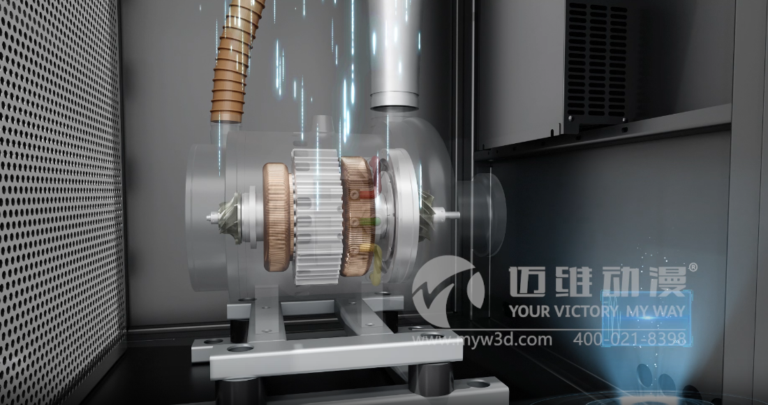 空氣懸浮高速離心鼓風(fēng)機(jī)三維動(dòng)畫(huà)展示(圖7) 空氣懸浮高速離心鼓風(fēng)機(jī)三維動(dòng)畫(huà)展示(圖7)