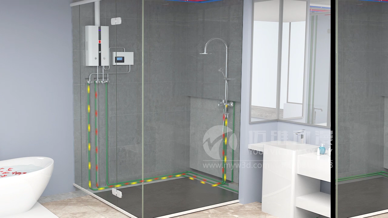 室內管道安裝三維動畫展示(圖2) 室內管道安裝三維動畫展示(圖2)