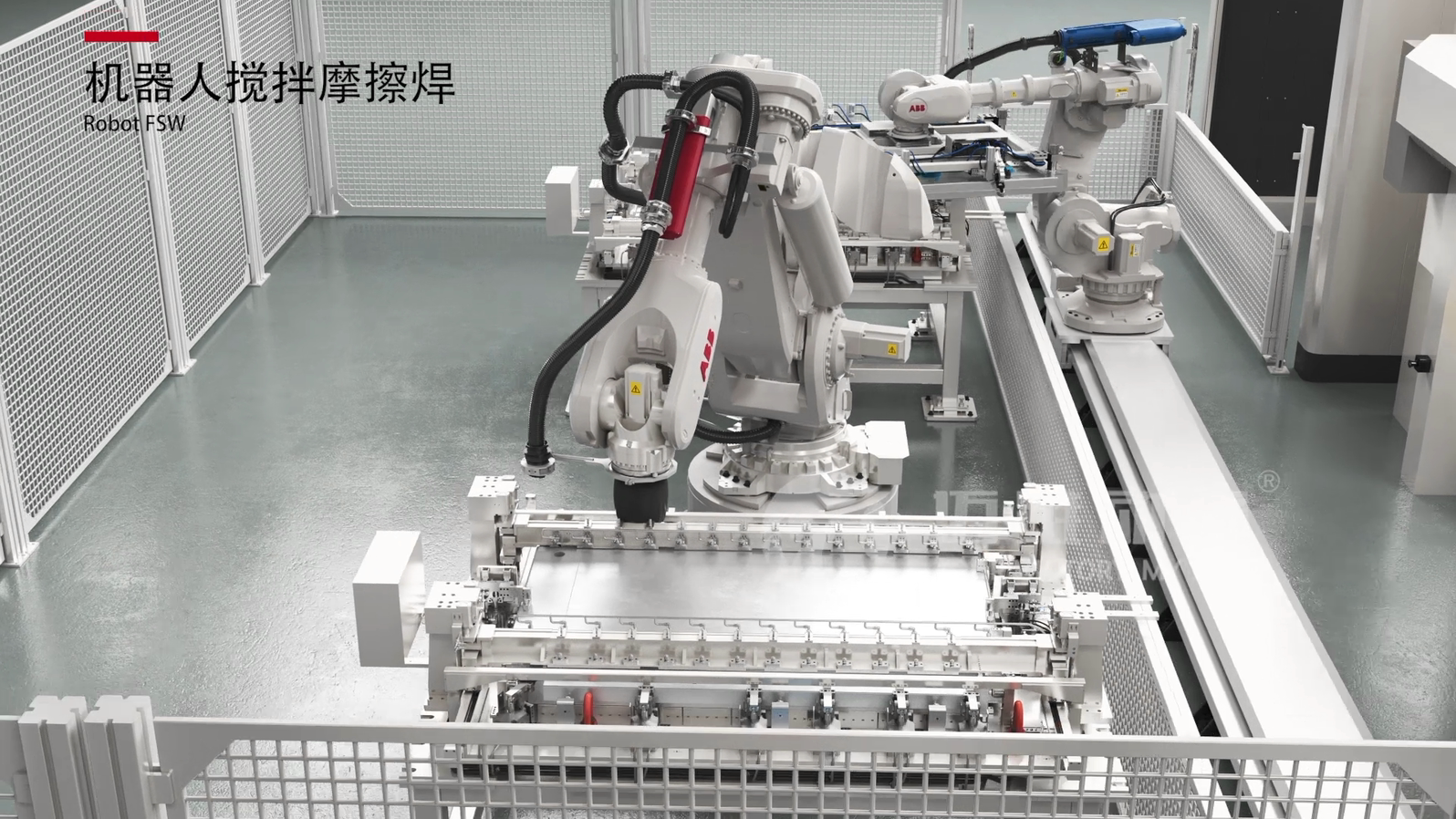 電池盒智能工藝線三維動畫展示(圖3) 電池盒智能工藝線三維動畫展示(圖3)