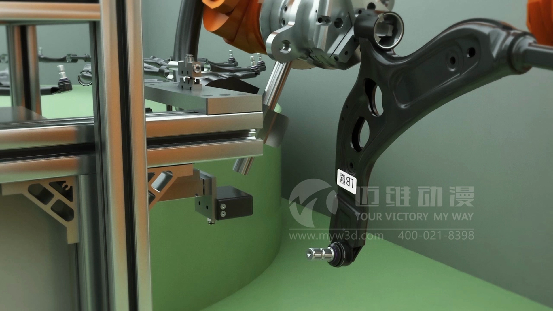 自動(dòng)機(jī)械手臂三維動(dòng)畫展示(圖2) 自動(dòng)機(jī)械手臂三維動(dòng)畫展示(圖2)