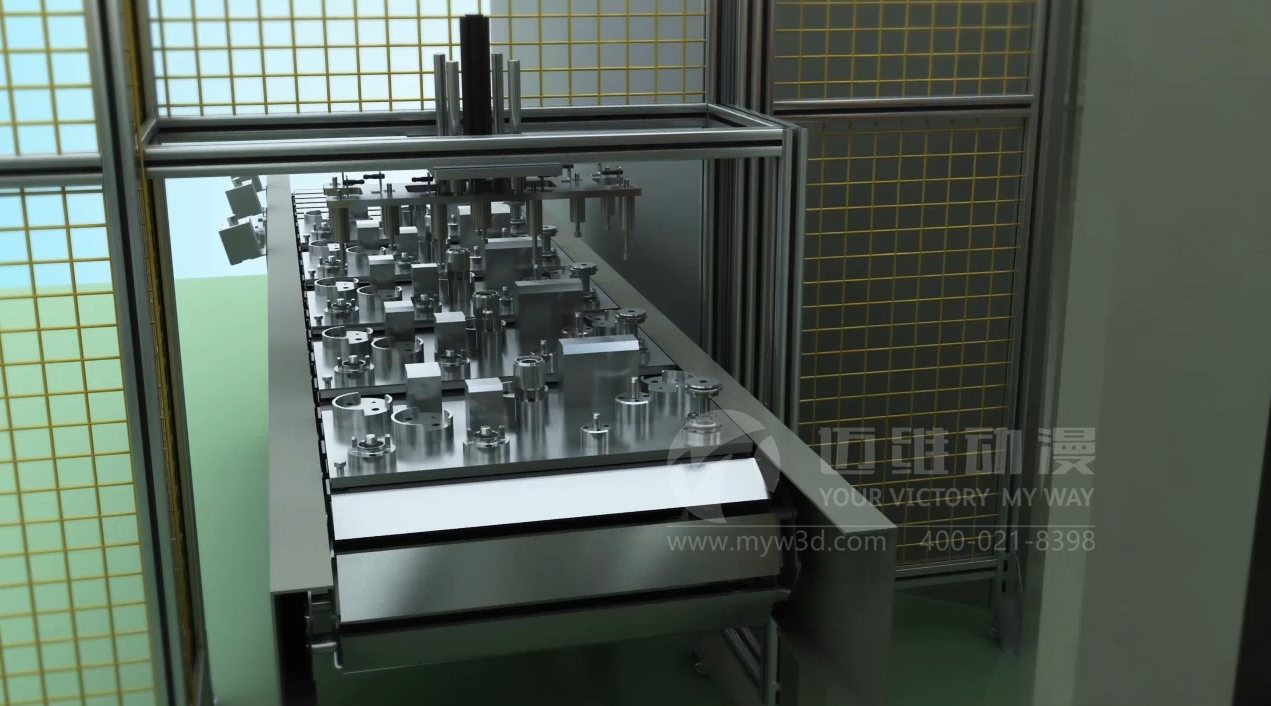 自動(dòng)機(jī)械手臂三維動(dòng)畫展示(圖4) 自動(dòng)機(jī)械手臂三維動(dòng)畫展示(圖4)