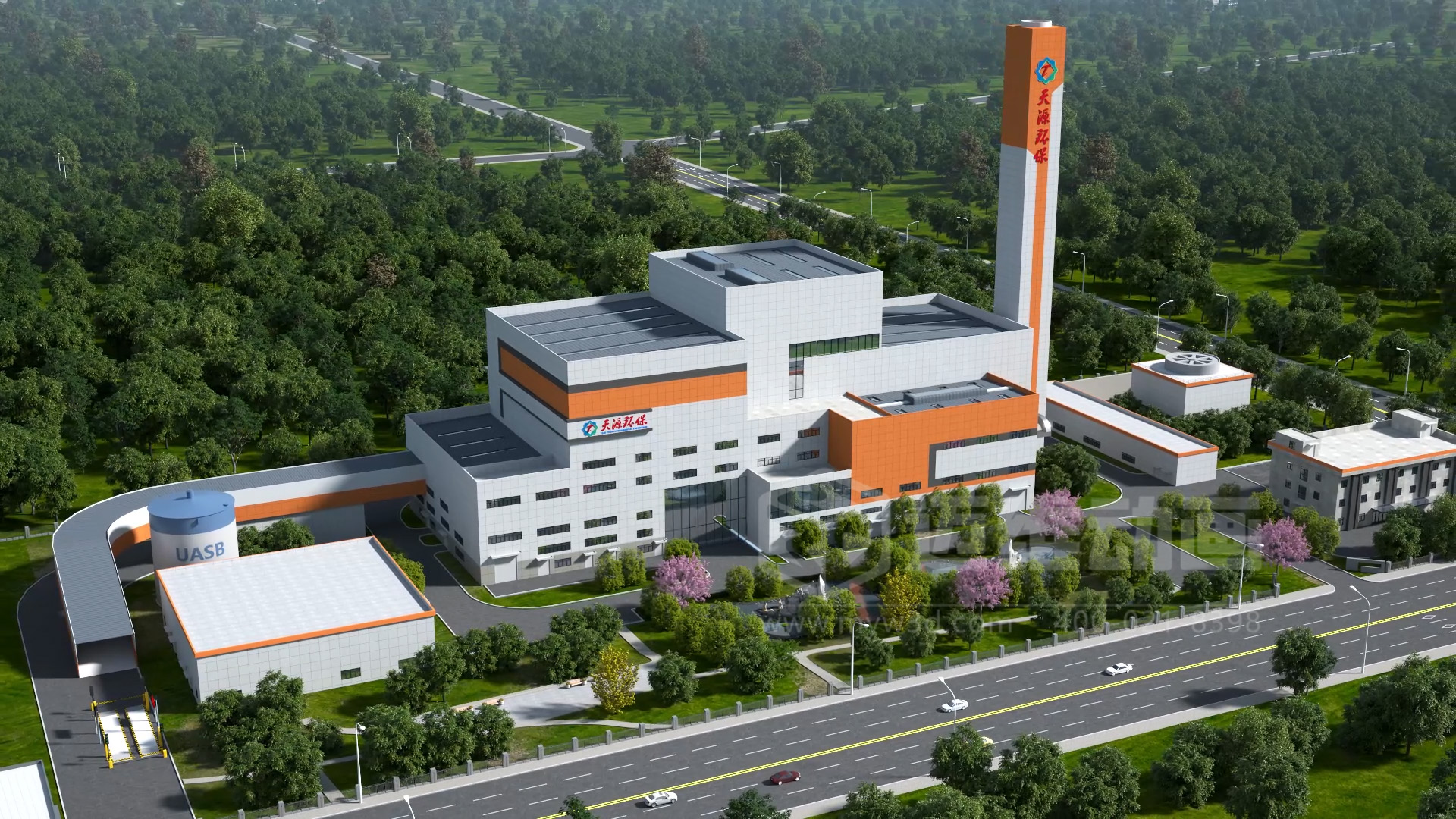 生活垃圾焚燒發電處理技術三維動畫展示(圖1) 生活垃圾焚燒發電處理技術三維動畫展示(圖1)