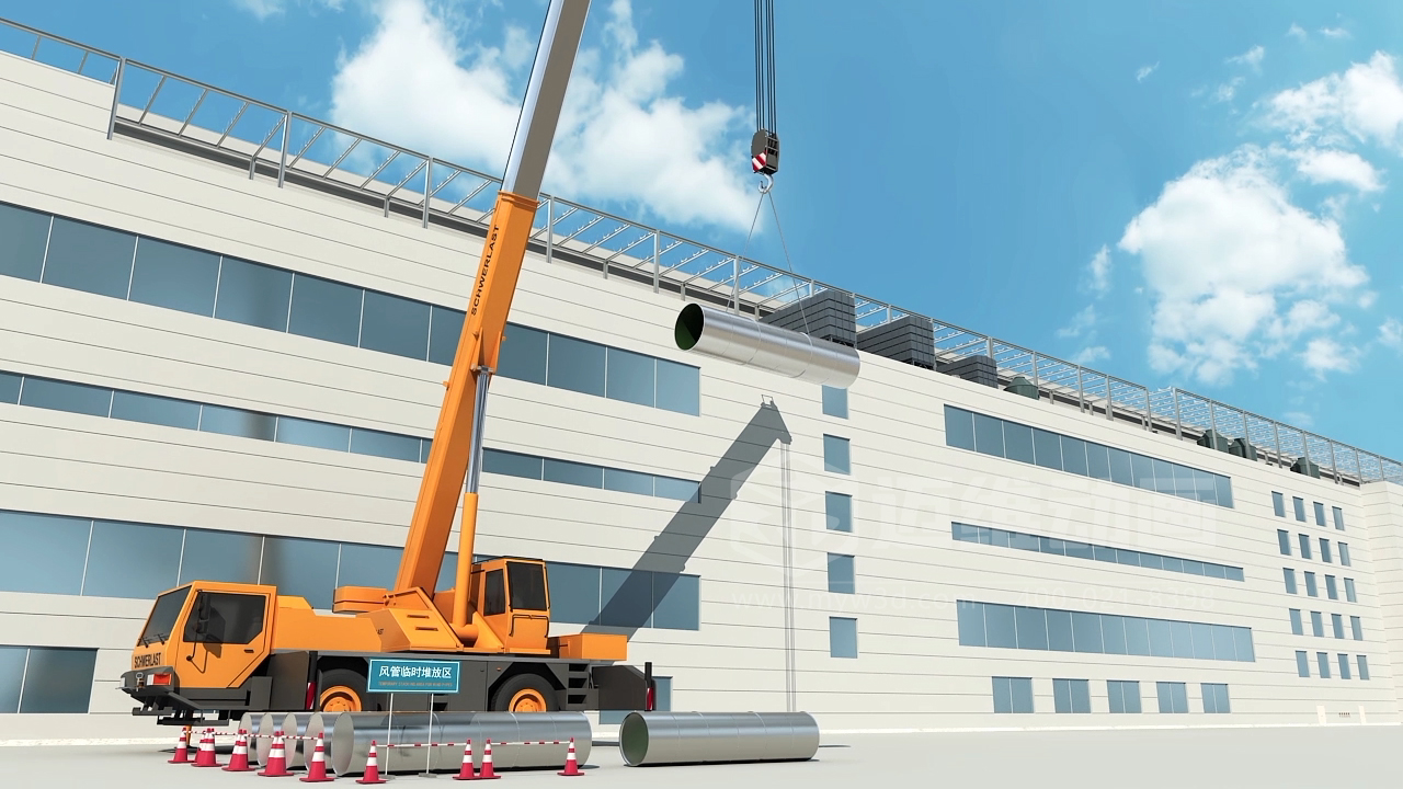 工藝排氣系統工程施工三維動畫展示(圖4)