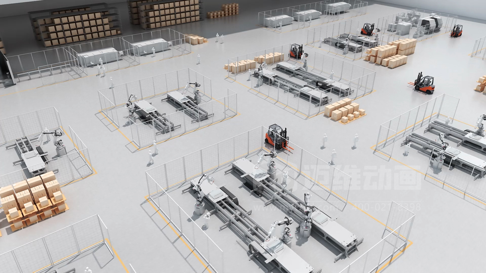 智慧工廠3D動畫展示(圖1) 智慧工廠3D動畫展示(圖1)