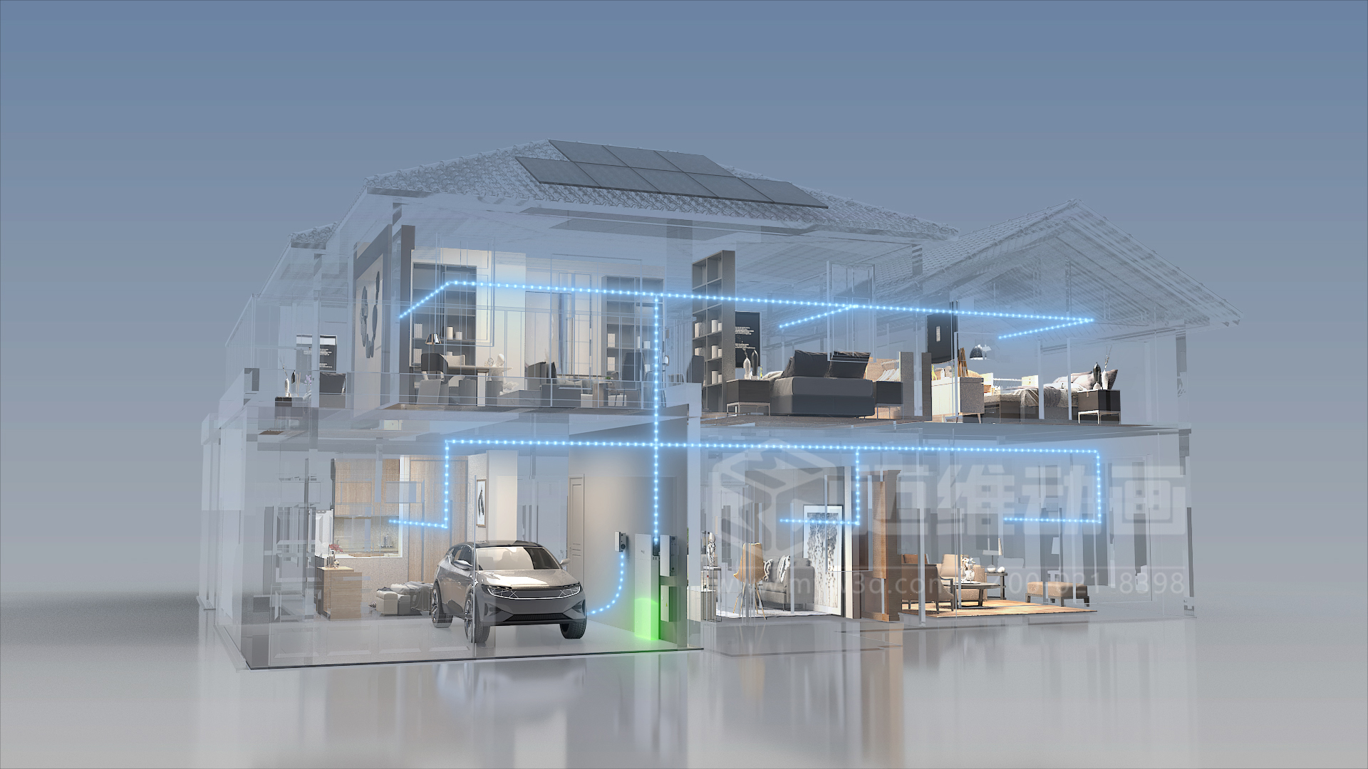 微型逆變器產品三維動畫展示(圖3) 微型逆變器產品三維動畫展示(圖3)