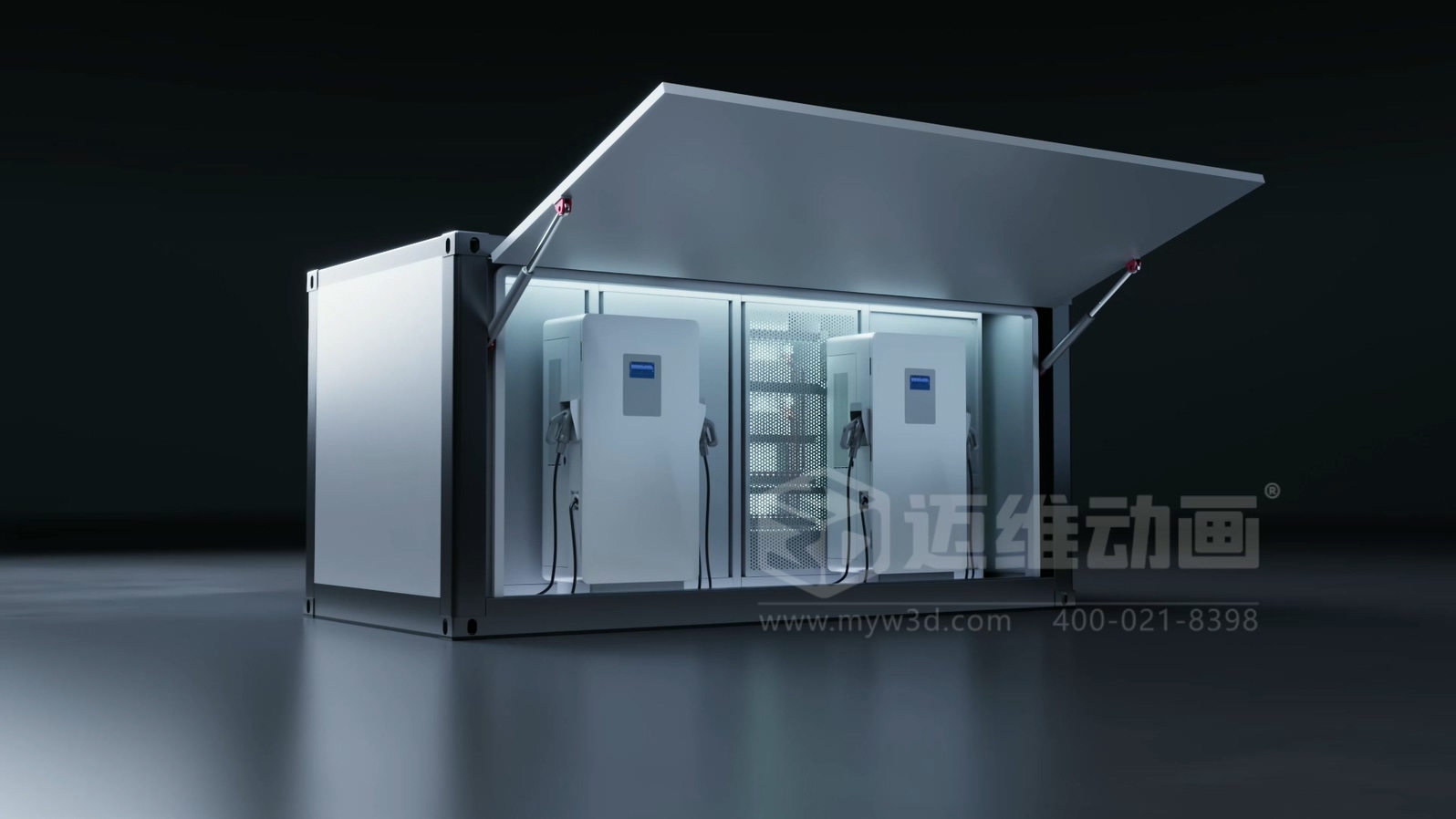 三維動畫與移動式儲充一體柜產品能夠碰撞出怎樣的視覺呈現效果？(圖2)