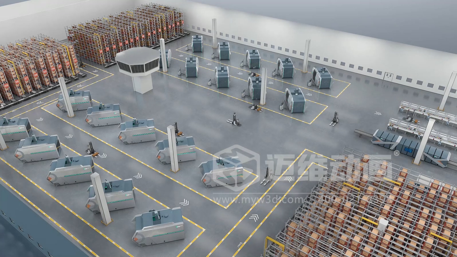 聯合智控超級工廠生產線三維動畫(圖6) 聯合智控超級工廠生產線三維動畫(圖6)