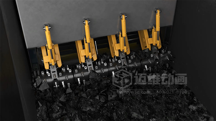 海大機器人-火車箱機器人粘凍煤清車系統三維動畫展示(圖2)