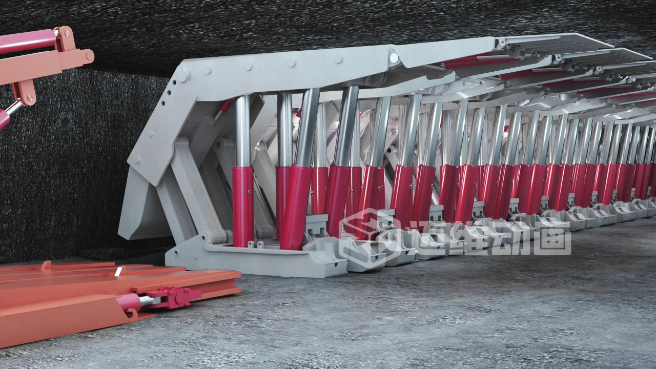 煤礦井下支架拆裝難題？三維動畫全解析！礦山機械可視化方案讓工業(yè)流程 “透明化”(圖1)