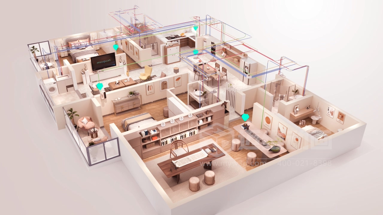 微觀鏡頭 + 宏觀場景!管道建材三維動畫:材質、工藝、場景適配一站看懂!(圖5) 微觀鏡頭 + 宏觀場景!管道建材三維動畫:材質、工藝、場景適配一站看懂!(圖5)