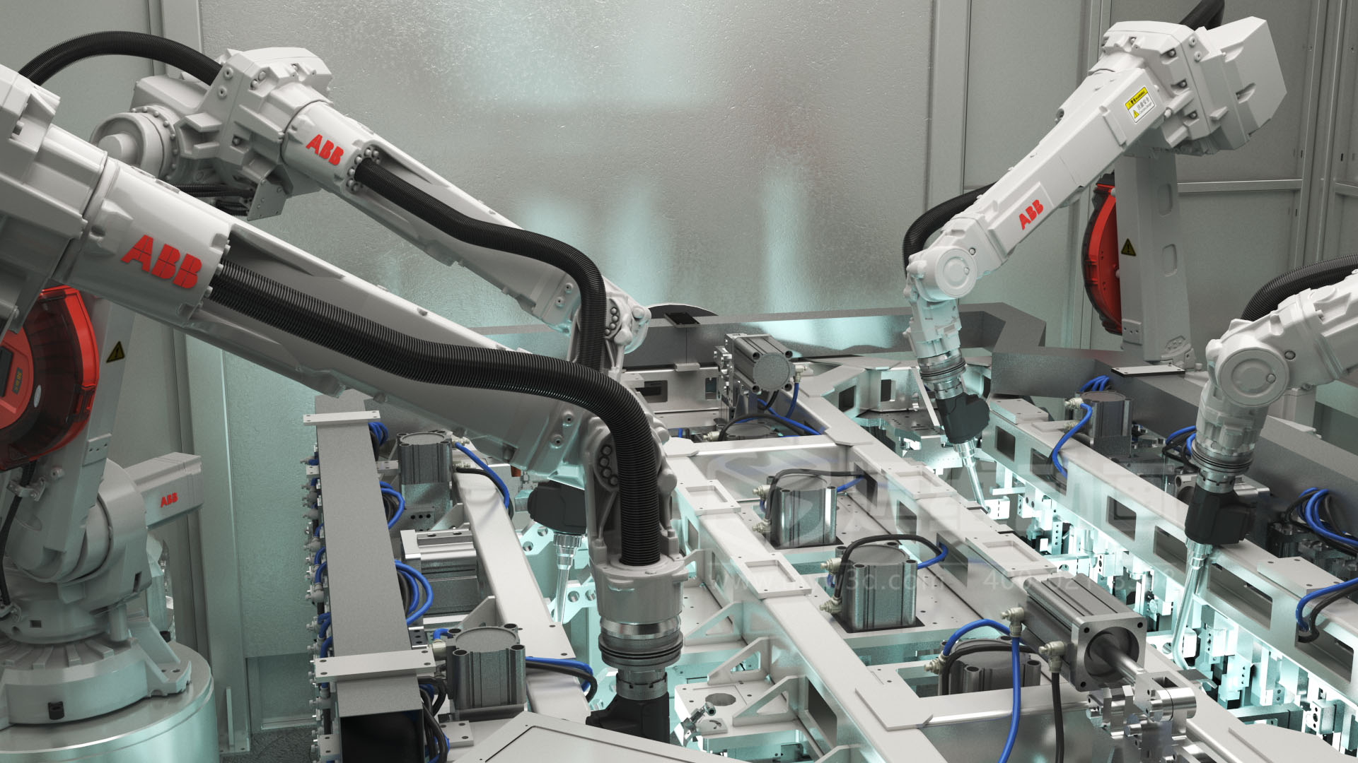 3D 動畫透視新能源汽車自動化產線!零部件流轉、精準裝配全程可視化,一眼看懂硬核智造(圖2) 3D 動畫透視新能源汽車自動化產線!零部件流轉、精準裝配全程可視化,一眼看懂硬核智造(圖2)