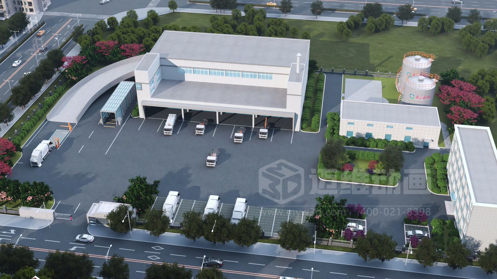 環(huán)衛(wèi)一體化處理工藝三維動畫(圖1)