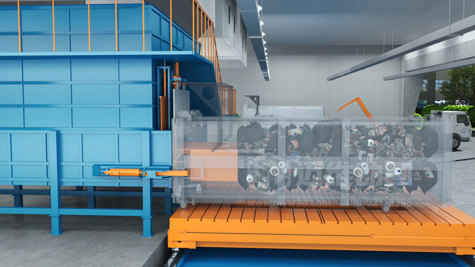 環(huán)衛(wèi)一體化處理工藝三維動畫(圖3)