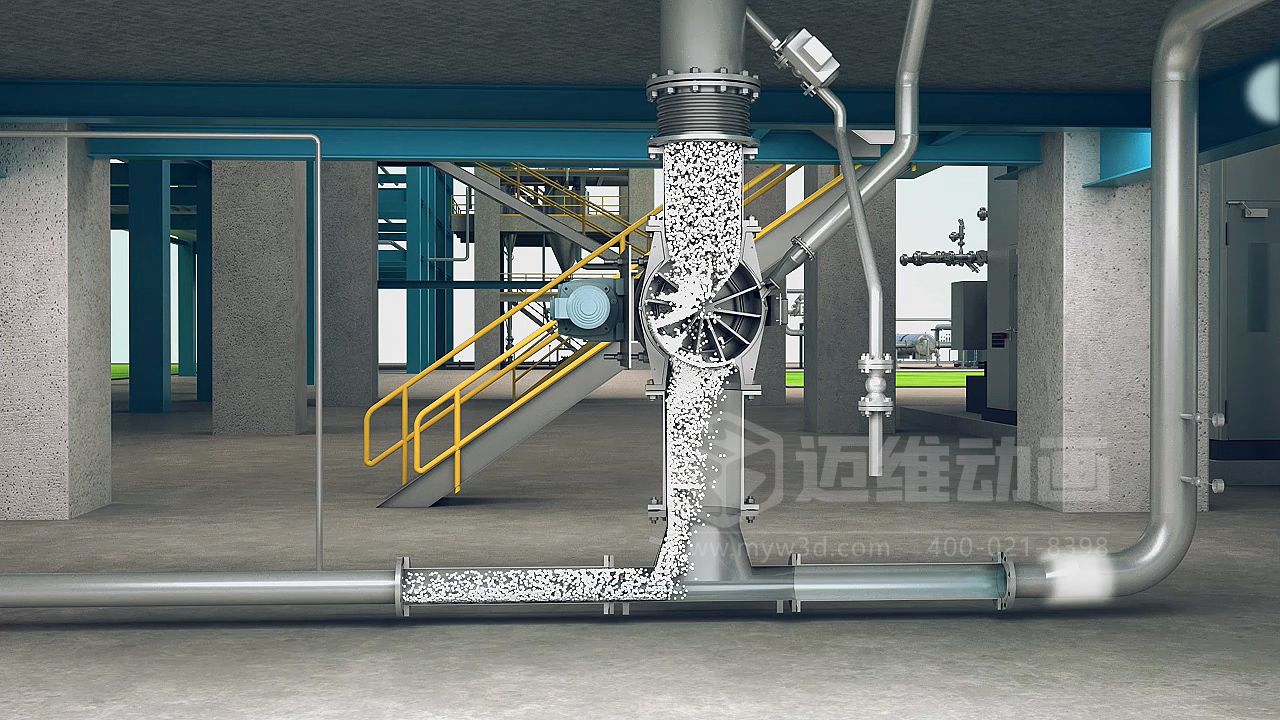 粉粒體物料處理系統三維動畫(圖4)